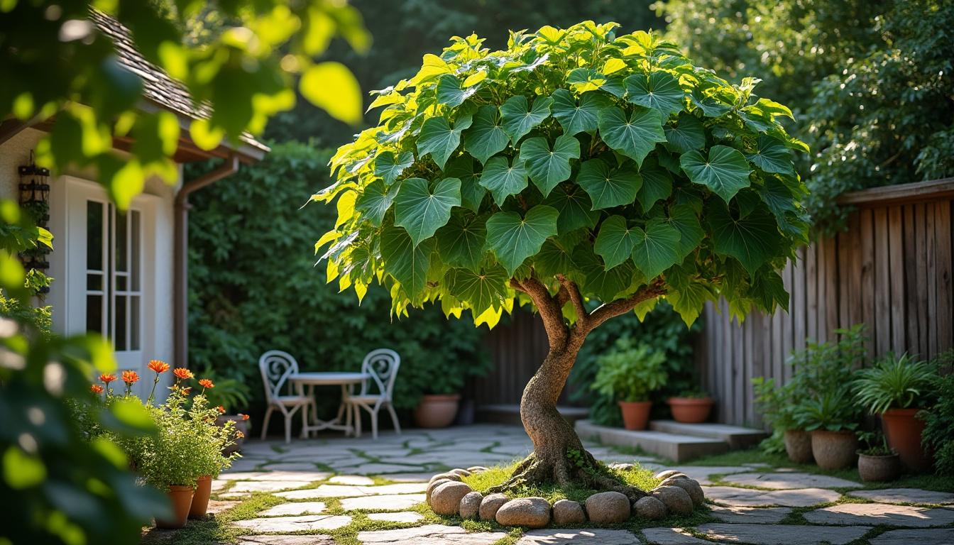 découvrez le catalpa boule, un arbre ornemental au feuillage généreux et à la forme arrondie, idéal pour embellir votre jardin avec style et élégance.
